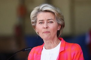 歐盟委員會主席馮德萊恩呼籲歐盟會員國，接納阿富汗難民。 （圖源：路透社）