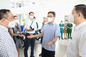 政府副總理武德膽視察第四郡防疫工作。（圖源：黃雄）