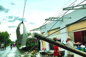 檳椥省旋風致多住房倒塌