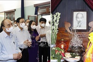 國家主席阮春福上香緬懷胡志明主席。（圖源：越通社）