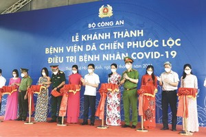 政府副總理武德膽出席芽皮縣福祿野戰醫院落成儀式。