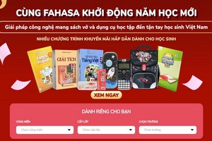 FAHASA公司於8月30日再次展開“與學生一起迎新學年”活動。（圖源：FAHASA網站截圖）