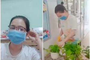 翠霞在隔離區裡樂觀生活和治療。