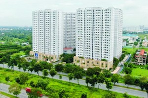 座落在平政縣阮文靈大道的HQC Plaza社會住房公寓。