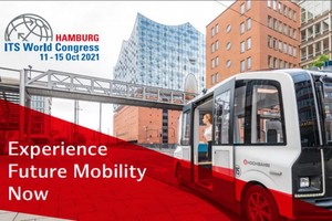 2021智能交通世界大會(ITSWorldCongress)11日在德國漢堡開幕。圖為2021智能交通世界大會宣傳海報。（圖源：ITS World Congress）