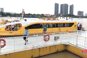 本市1號水上巴士線已從昨(16)日上午起恢復營運。（圖源：VOH）