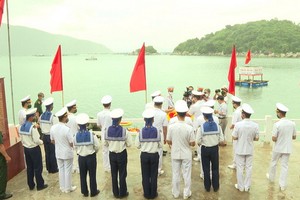 海上胡志明路開闢60週年紀念儀式現場一景。（圖源：紅映）