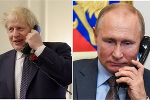 俄羅斯總統普京25日與英國首相約翰遜通電話，就雙邊關係和阿富汗局勢等國際熱點問題進行了討論。（示意圖源：互聯網）