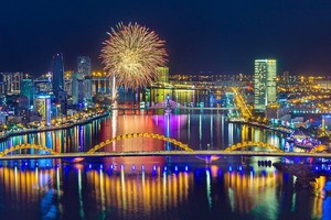 峴港市璀璨夜景。（圖源：互聯網）