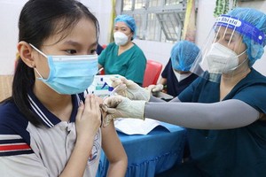 本市已為約52萬3000名12至17歲少年接種。