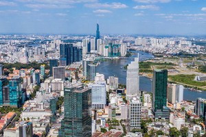 從高處俯瞰的胡志明市一景。（圖源：T.Đ.H）