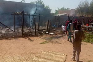 火勢熄滅後的現場。（圖源：推特）