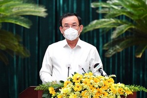 市委書記阮文年在會議上致閉幕詞。（圖源：越勇）