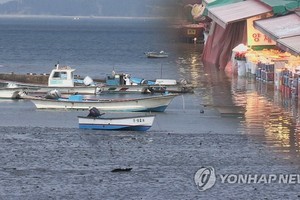 近 30 年來韓沿岸海平面共上升 9.1 釐米。（圖：韓聯社）