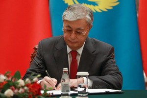 哈薩克斯坦總統托卡耶夫。（圖：AFP）