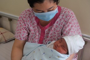 寶寶平安降生，母子倆均平安無恙。（圖：院方提供）