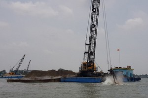 同塔省各項河沙開發許可證最大的開發量僅達逾600萬立方米，2022年可發生嚴重缺乏情況。（圖：寶斗）