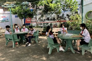 學校裡的“綠色”環境有助學生溫習功課和減輕學習壓力。