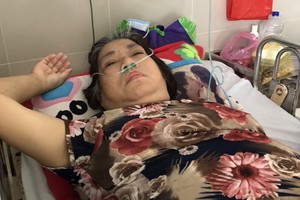 何麗珍正在第十一郡醫院留醫。