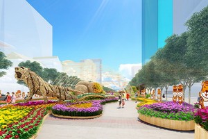 阮惠花街配景圖。（示意圖：互聯網）