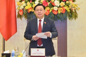 國會主席王廷惠在會上致開幕詞。（圖：Quochoi.vn）