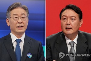 李在明（左）和尹錫悅。（圖：韓聯社）