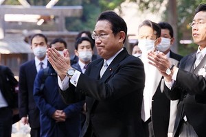 岸田內閣支持率下跌，中為首相岸田文雄。（圖：互聯網）