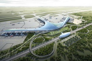 隆城機場總體設計圖。（圖源：ACV）