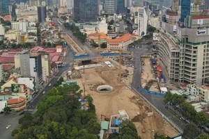 地鐵1號線項目的濱城站上方已於1月份退還場地。（圖：嘉明）