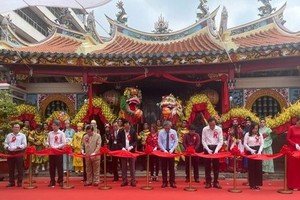 福建二府會館國家級藝術建築遺跡於今年8月進行翻修。