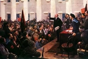 在俄國共產黨的領導下，俄國工人階級和勞動人民鑄就1917年十月革命勝利。（資料圖）