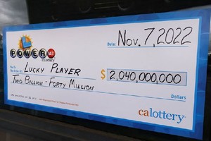 美強力球彩票開出 20.4 億美元大獎