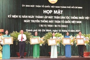 市越南祖國陣線為本市發展作重大貢獻