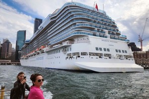 “盛世公主號”郵輪停泊在澳洲悉尼。（圖：互聯網）