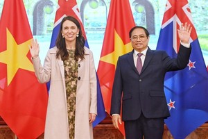 新西蘭總理正式訪問越南