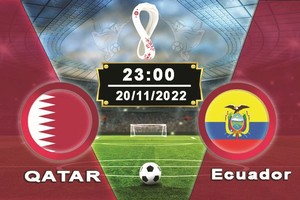 東道主卡塔爾對陣厄瓜多爾。（圖：互聯網）