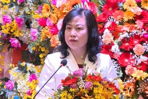 衛生部長陶紅蘭在典禮上致詞。（圖：成山）