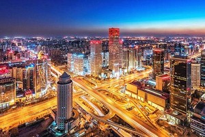 中國北京市夜景一隅。（圖：互聯網）