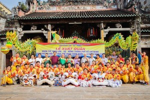 市龍獅協會為全國體育大會比賽作準備