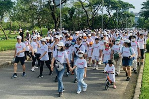 民眾參加逾２公里路程的徒步。（圖：TTO）