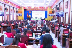 第十二屆嘉萊省人民議會第10次會議現場。（圖：LK）