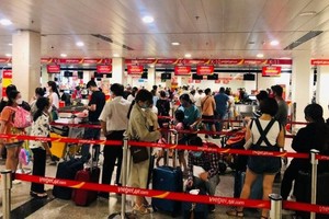 新山一機場進入元旦高峰期