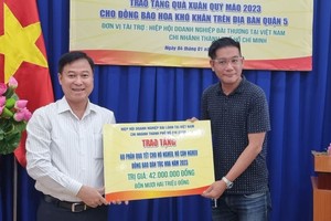 市台商会关爱第五郡华人贫户