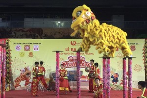 第五郡“来堤岸观赏龙狮表演＂旅遊产品吸引遊客。