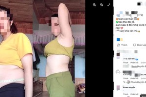 消脂减肥产品广告充斥在社交网站上。