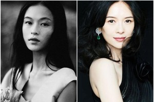 越南模特阮明霞（左）曾被喻为翻版章子怡。