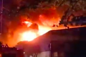 第十二郡某饲料厂失火