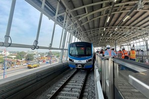 地铁1号线建设只剩下逾5%工作量。