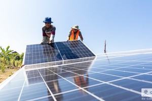 目前，供电量中再生能源占了61.4%，其中太阳能发电占4.6%。（图：UNDP）