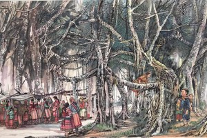 “学习胡志明思想、道德、作风”艺术展